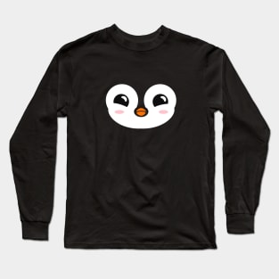 Cute Penguin (transparent head) Long Sleeve T-Shirt